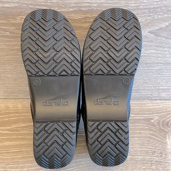 Dansko Professional Black Box Leather Clogs Women’s Size 8.5-9/EU 39 - Picture 6 of 10